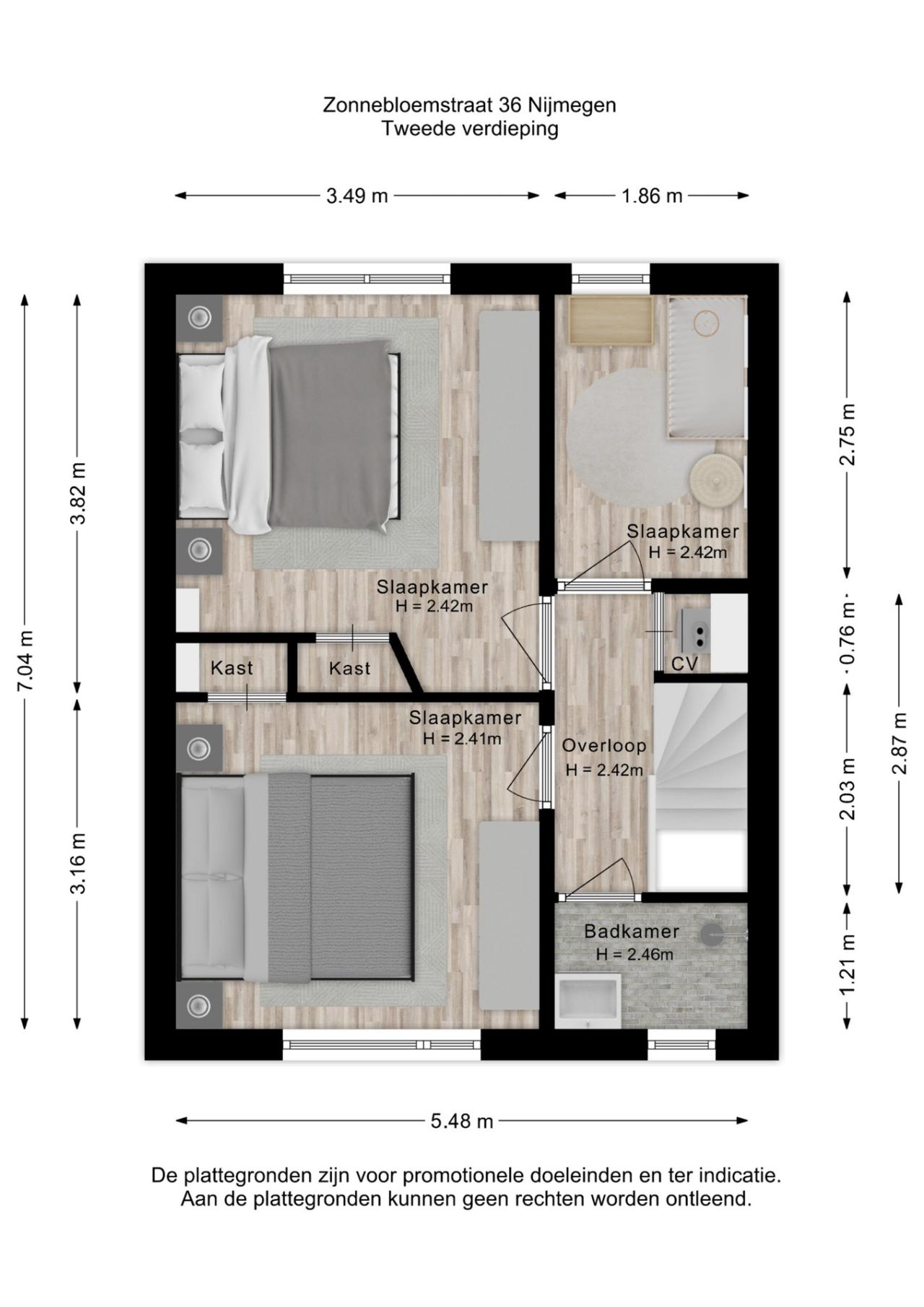 Zonnebloemstraat 36, Nijmegen (6542 NG)