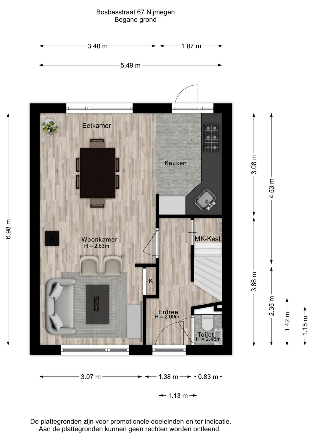 Bosbesstraat 67, Nijmegen (6542 NM)