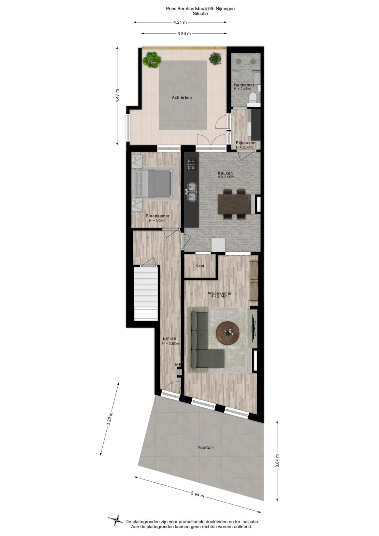 Prins Bernhardstraat 59, Nijmegen (6521 AD)