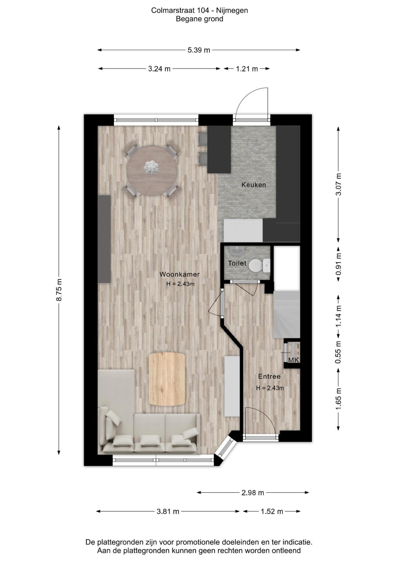 Colmarstraat 104, Nijmegen (6515 BG)