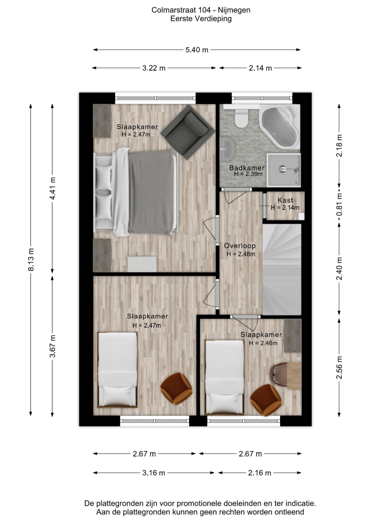Colmarstraat 104, Nijmegen (6515 BG)